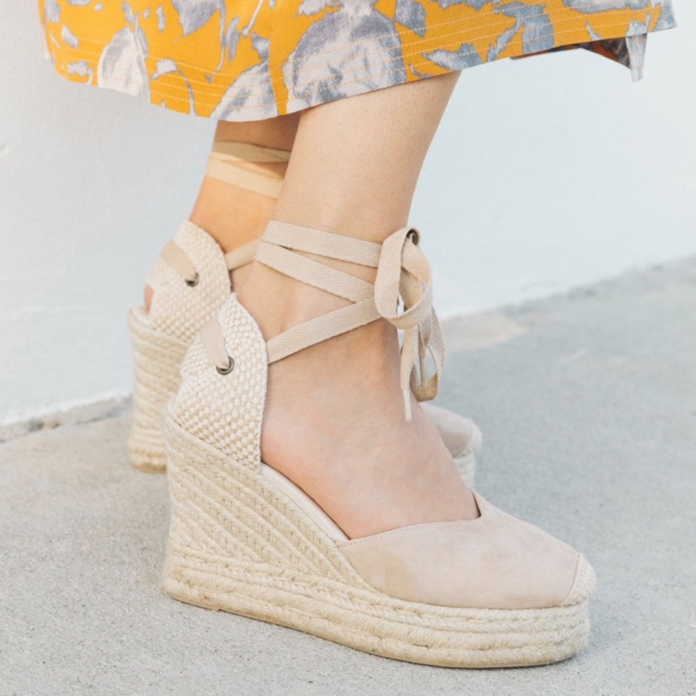 Soludos Mallorca Suede Wedge Esapdrille Sandal - Picture 2 of 11